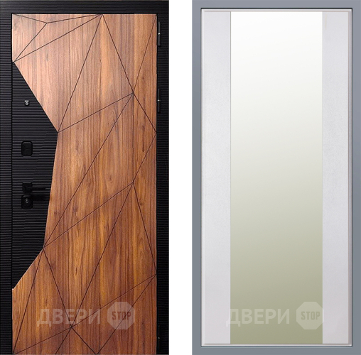 Дверь Заводские двери Морра Зеркало Макси Белый шелк в Зарайске