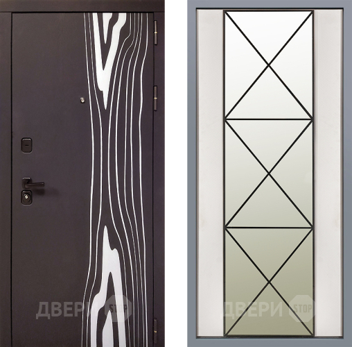 Дверь Заводские двери Леванте Зеркало Перфекто Структурное дерево в Зарайске