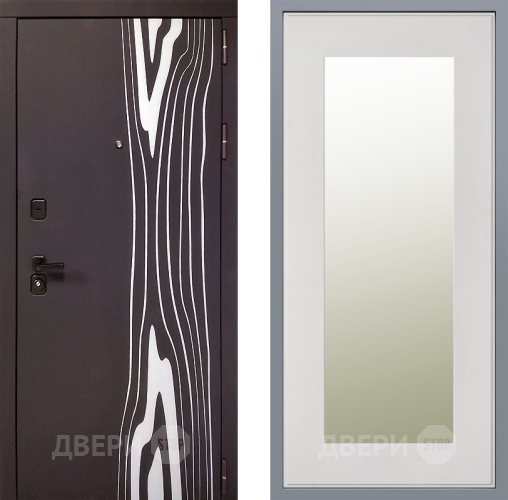 Дверь Заводские двери Леванте Зеркало Модерн Белый софт в Зарайске