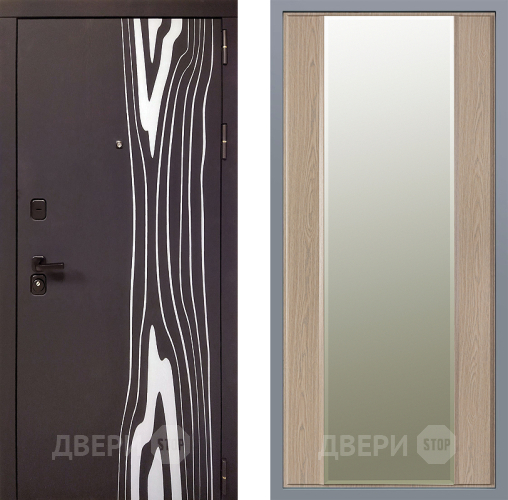 Дверь Заводские двери Леванте Зеркало Макси Беленый дуб в Зарайске