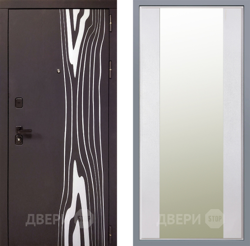 Дверь Заводские двери Леванте Зеркало Макси Белый шелк в Зарайске