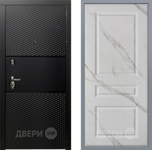 Дверь Заводские двери Тефлон Стокгольм Мрамор белый в Зарайске