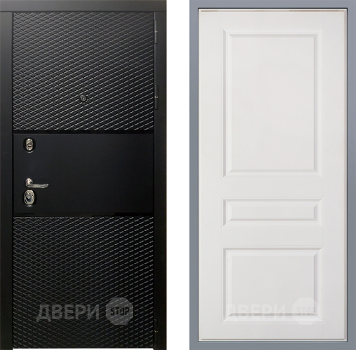 Дверь Заводские двери Тефлон Стокгольм Белый софт в Зарайске