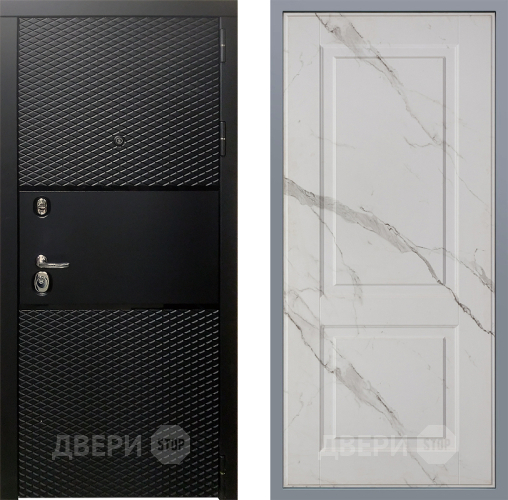 Дверь Заводские двери Тефлон Доррен Мрамор белый в Зарайске