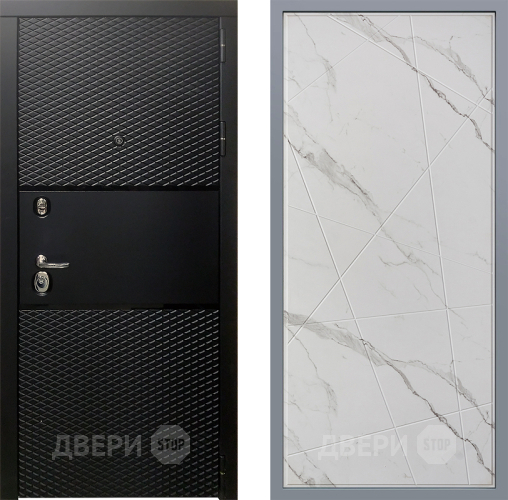 Дверь Заводские двери Тефлон Флитта Мрамор белый в Зарайске