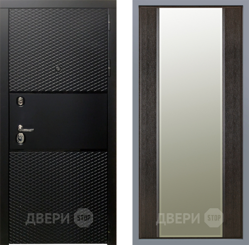 Дверь Заводские двери Тефлон Зеркало Макси Венге в Зарайске