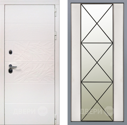 Дверь Заводские двери Дэко Вайт Зеркало Перфекто Структурное дерево в Зарайске