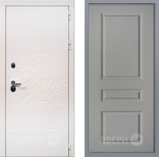 Дверь Заводские двери Дэко Вайт Стокгольм Грей софт в Зарайске