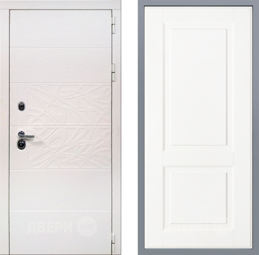Дверь Заводские двери Дэко Вайт Доррен Белый софт в Зарайске