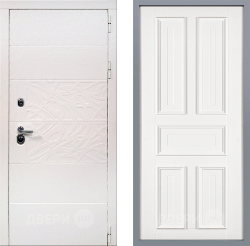 Дверь Заводские двери Дэко Вайт Уругвай Белый софт в Зарайске