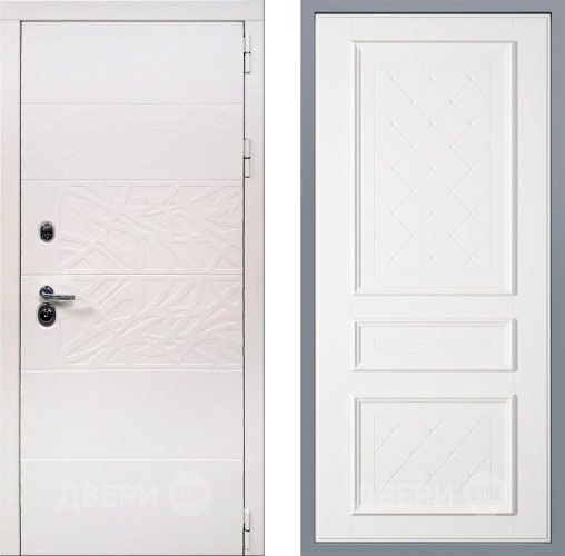 Дверь Заводские двери Дэко Вайт Урбино Белый софт в Зарайске