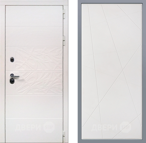 Дверь Заводские двери Дэко Вайт Флитта Белый софт в Зарайске