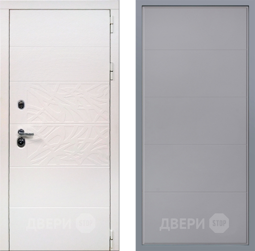 Дверь Заводские двери Дэко Вайт Тривия Грей софт в Зарайске