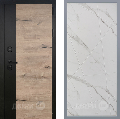 Дверь Заводские двери Ларте Флитта Мрамор белый в Зарайске