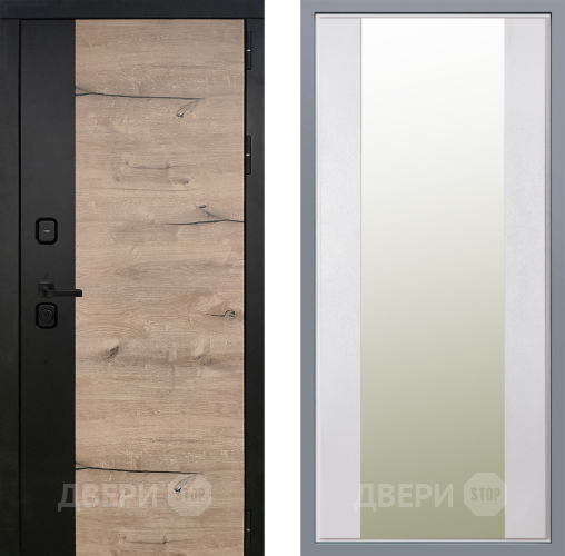 Дверь Заводские двери Ларте Зеркало Макси Белый шелк в Зарайске