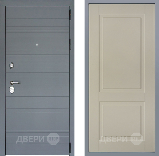 Дверь Заводские двери Лира Софт графит Доррен Шампань в Зарайске
