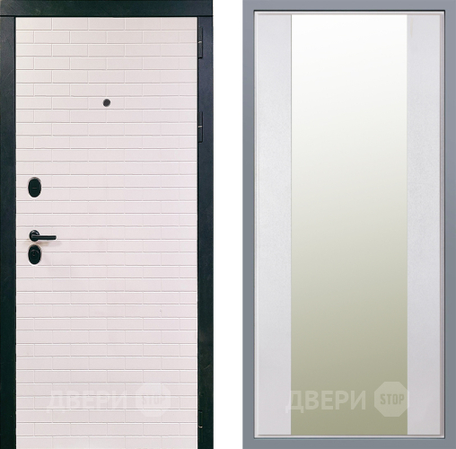 Дверь Заводские двери Сохо Зеркало Макси Белый шелк в Зарайске