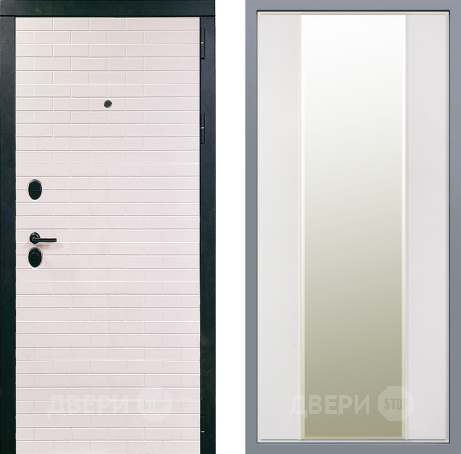 Дверь Заводские двери Сохо Зеркало Макси Белый матовый в Зарайске