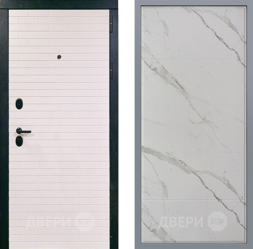 Дверь Заводские двери Сохо Тривия Мрамор белый в Зарайске