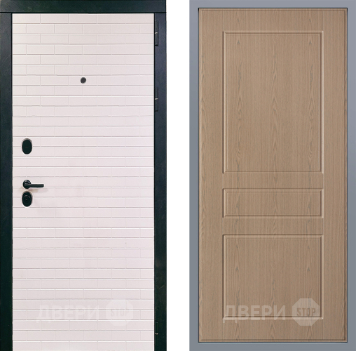 Дверь Заводские двери Сохо К-2 Беленый дуб в Зарайске