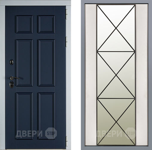 Дверь Заводские двери Стокгольм Зеркало Перфекто Структурное дерево в Зарайске