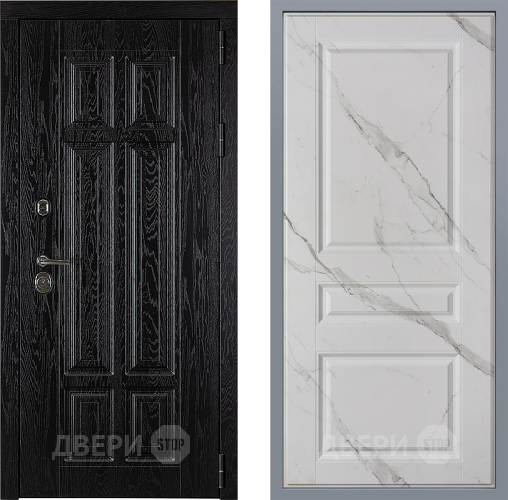 Дверь Заводские двери Мюнхен Стокгольм Мрамор белый в Зарайске