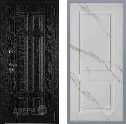 Дверь Заводские двери Мюнхен Доррен Мрамор белый в Зарайске