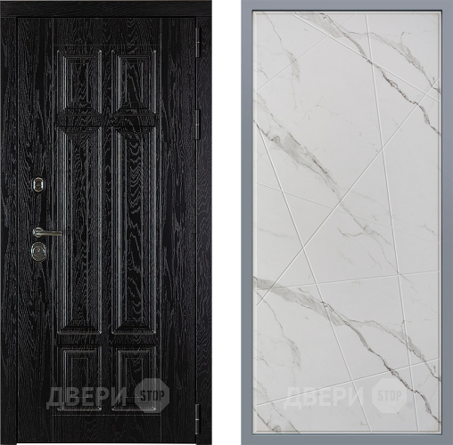 Дверь Заводские двери Мюнхен Флитта Мрамор белый в Зарайске