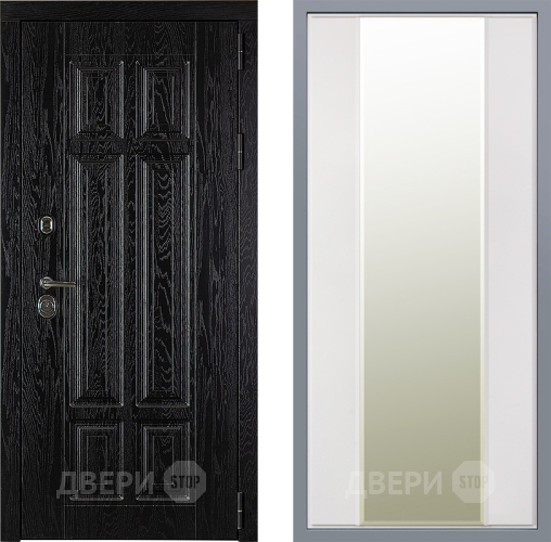 Дверь Заводские двери Мюнхен Зеркало Макси Белый матовый в Зарайске