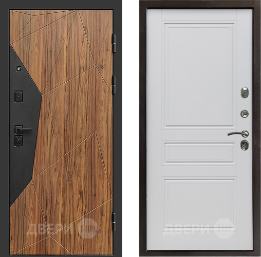 Входная металлическая Дверь Престиж Avangard Классика Белый матовый в Зарайске