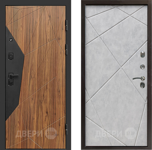 Входная металлическая Дверь Престиж Avangard Лучи Бетон светлый в Зарайске