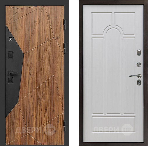 Входная металлическая Дверь Престиж Avangard Арка Лиственница белая в Зарайске