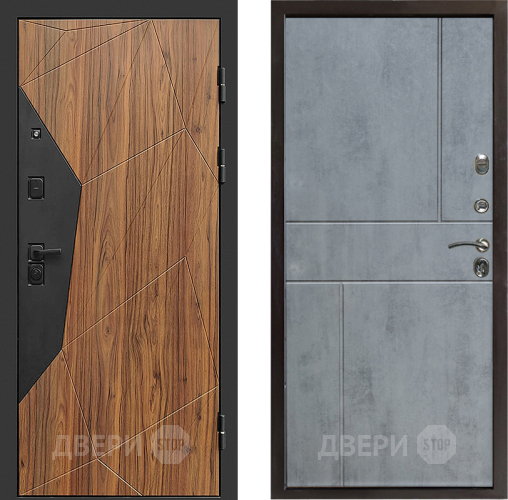 Входная металлическая Дверь Престиж Avangard Горизонт Бетон темный в Зарайске