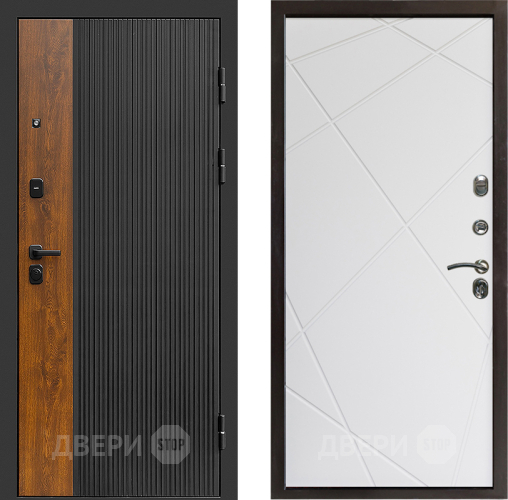 Входная металлическая Дверь Престиж Prestizh Лучи Бетон белый в Зарайске