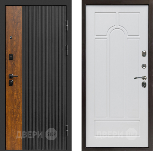 Входная металлическая Дверь Престиж Prestizh Арка Белое дерево в Зарайске