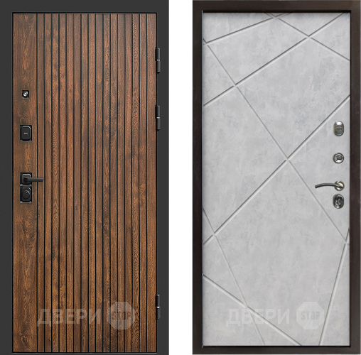 Входная металлическая Дверь Престиж Tvist Лучи Бетон светлый в Зарайске