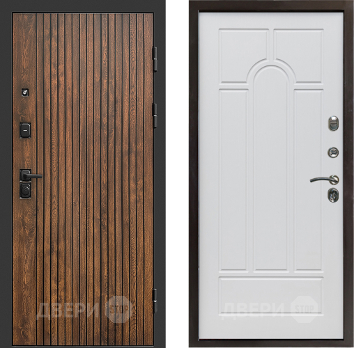 Входная металлическая Дверь Престиж Tvist Арка Белое дерево в Зарайске