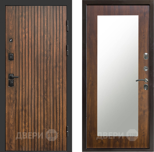 Входная металлическая Дверь Престиж Tvist Зеркло Пастораль Дуб в Зарайске