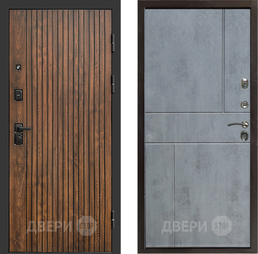 Входная металлическая Дверь Престиж Tvist Горизонт Бетон темный в Зарайске