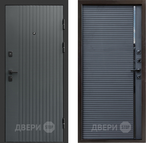 Входная металлическая Дверь Престиж Tvist Grey Porte Черный кварц в Зарайске