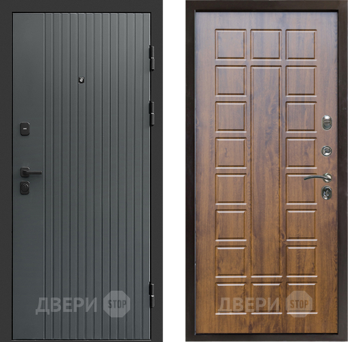 Входная металлическая Дверь Престиж Tvist Grey Престиж Дуб в Зарайске