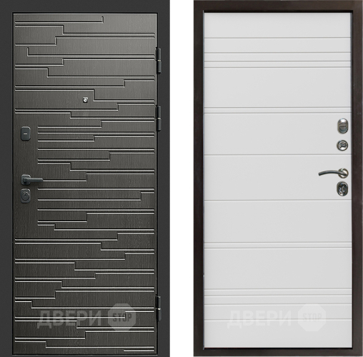 Входная металлическая Дверь Престиж Rivera Line Белый в Зарайске