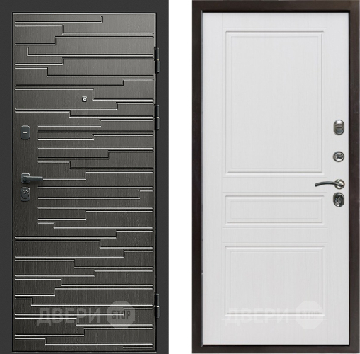 Входная металлическая Дверь Престиж Rivera Классика Белое дерево в Зарайске