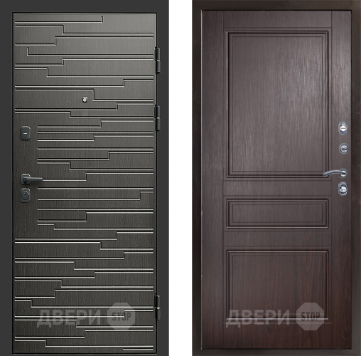 Входная металлическая Дверь Престиж Rivera Классика Венге в Зарайске