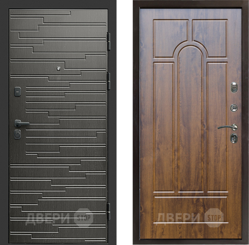 Входная металлическая Дверь Престиж Rivera Арка Дуб в Зарайске