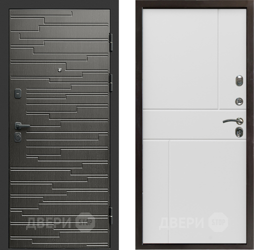 Входная металлическая Дверь Престиж Rivera Горизонт Бетон белый в Зарайске