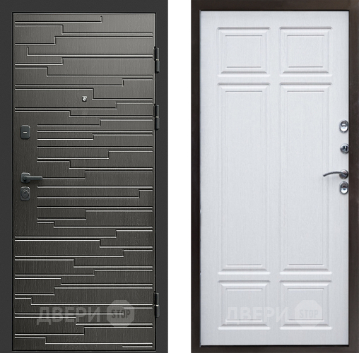 Входная металлическая Дверь Престиж Rivera Премиум Лиственница белая в Зарайске