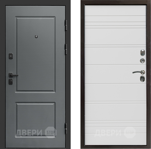 Входная металлическая Дверь Престиж Verona Line Белый в Зарайске