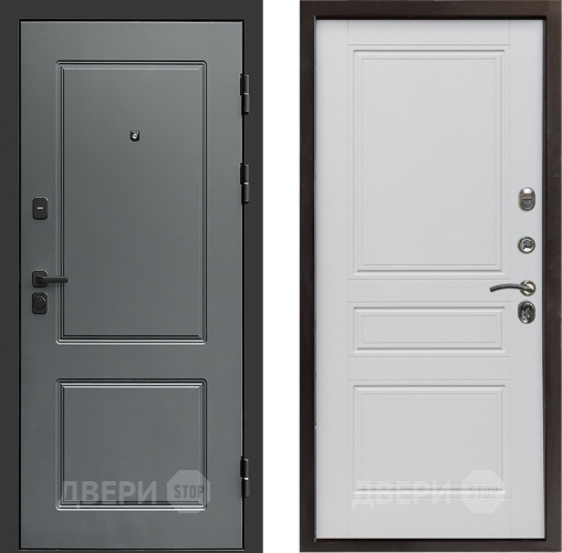 Входная металлическая Дверь Престиж Verona Классика Белый матовый в Зарайске