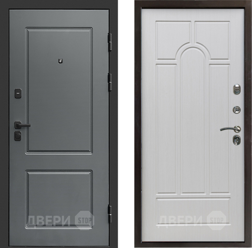 Входная металлическая Дверь Престиж Verona Арка Лиственница белая в Зарайске